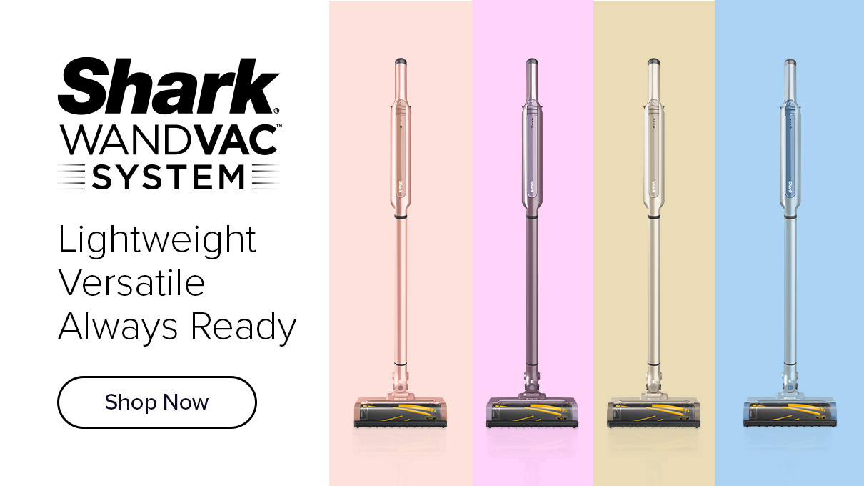 The Shark WandVac 2-in-1 Vacuum Cleaner in a range of colours