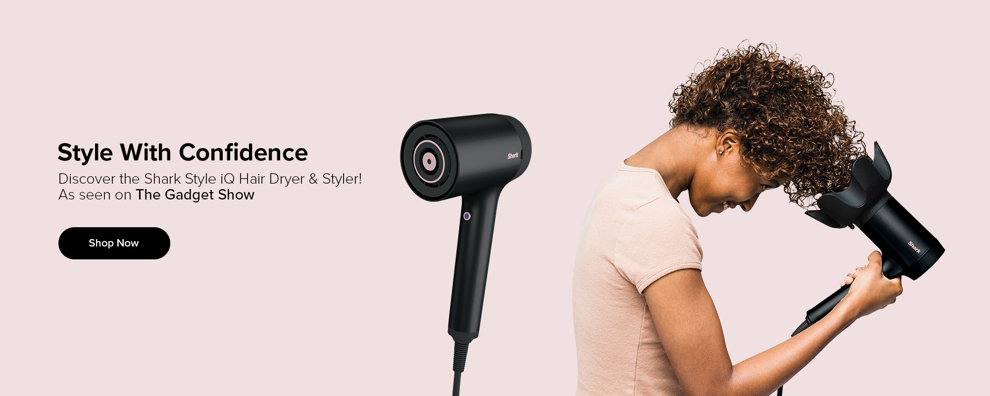 Style your hair with confidence using the Shark Style IQ Hair Dryer