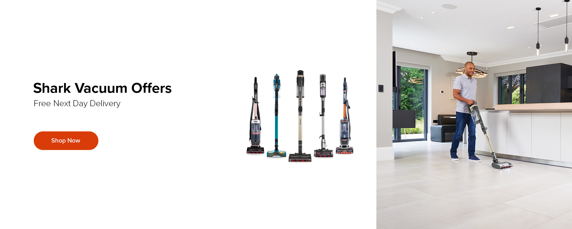 Save up to £110 with the latest offers on Shark Vacuum Cleaners