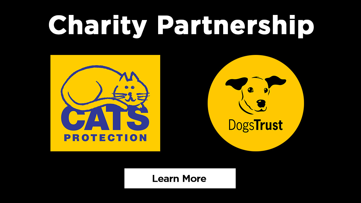 Shark work with the Cats Protection and Dogs Trust charities